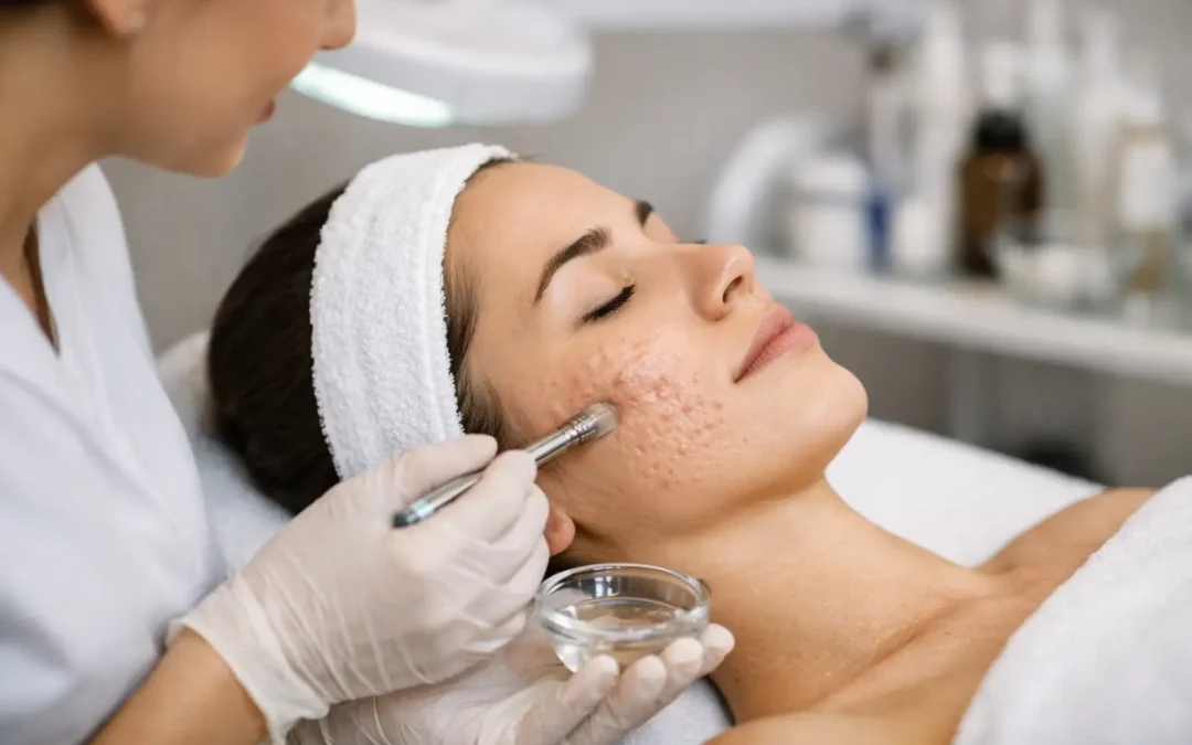 Aknés hegek kezelése kozmetikusnál