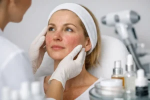 Rosaceás bőr kozmetikai kezelése szakértő módon