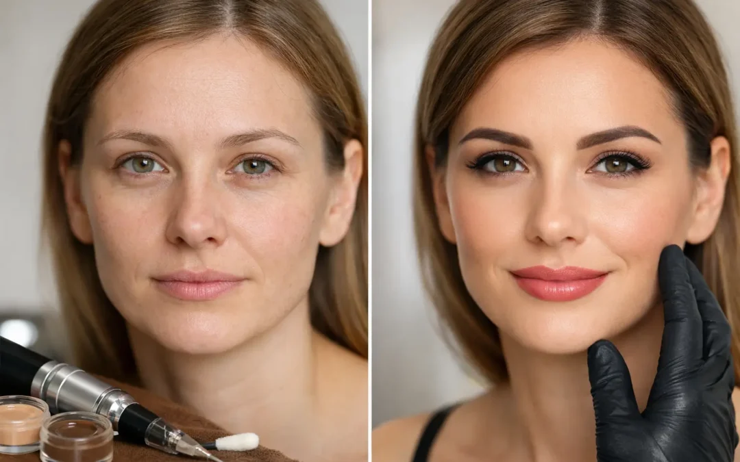 Tartós smink előtte utána eredmények