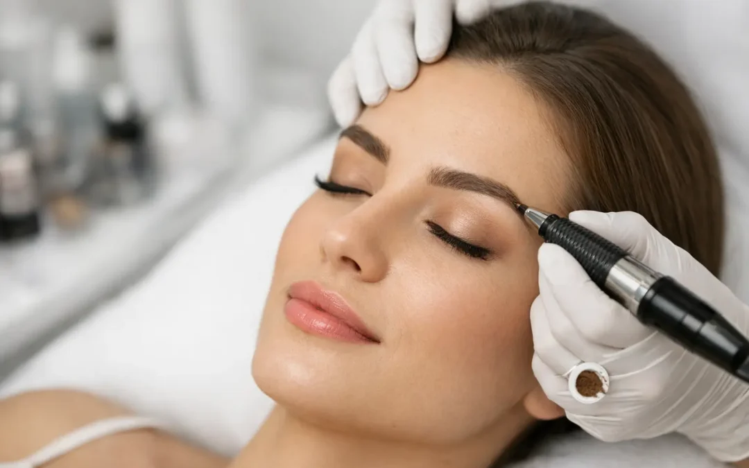 Természetes hatású szemöldök tetoválás menete